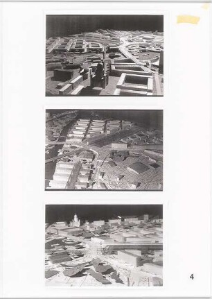 Bahnhof Potsdam-Stadt Schinkelwettbewerb 1993: Modellfotos