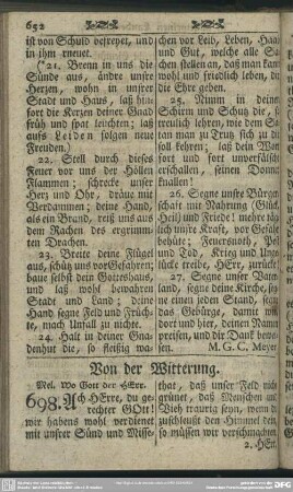 Von der Witterung
