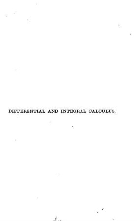 Chapter I. Differentiation.