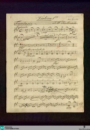 3 Fantasies - Don Mus.Ms. 844 : vl, orch