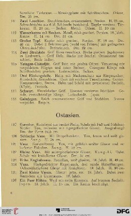 Ostasien (Nr. 119-136b)