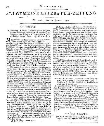 Göttinger Taschen-Calender. Für das Jahr 1795 und 1796. Göttingen: Dieterich 1795-96