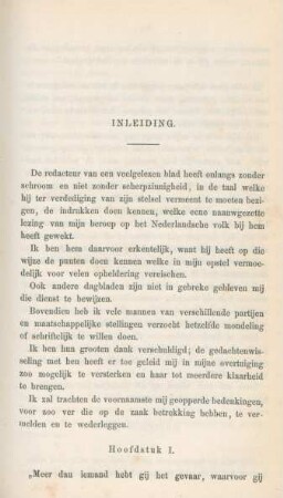 Hoofdstuk I. "Meer dan iemand hebt gij het gevaar, ...