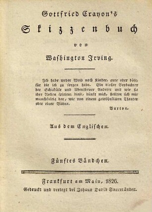 Gottfried Crayon's Skizzenbuch, 5