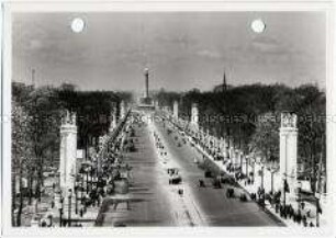 Berlin, Siegessäule, Flaggenschmuck