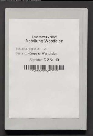 Allodifikation der Lehen des Majors von Haxthausen zu Lippspringe. (Provenienz: Procureur du Roi, Tribunal 1. Instanz, Paderborn)