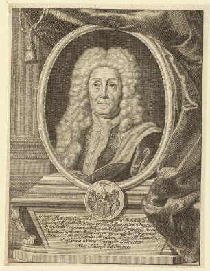 Johann Moritz Hoffmann, Kaiserlicher Leibarzt, fürstlicher Rat etc., Direktor der Leopoldina-Carolina; geb. 6. Oktober 1653
