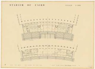 Sportfield Kairo Main Stadium: First Mezzanine and 1st Floor, 1:200