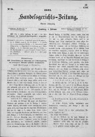 No. 5. 4. Februar 1871