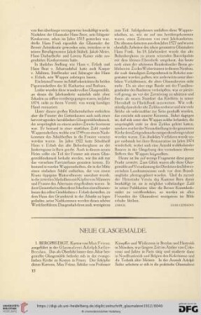 1: Neue Glasgemälde