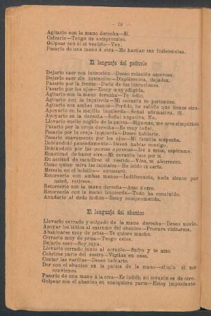 El lenguaje del pañuelo