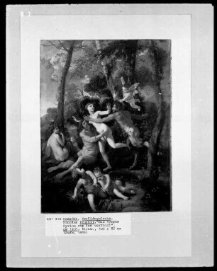 Pan und Syrinx / Die Nymphe Syrinx wird von Pan verfolgt