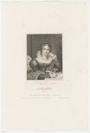 Bildnis des Adelaide Königin von Grossbrittanien u. Jirland