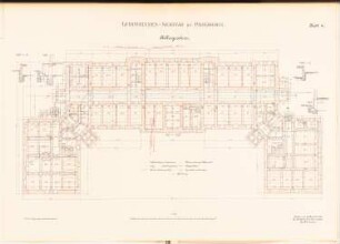 Lehrerinnenseminar, Paderborn: Grundriss KG 1:100
