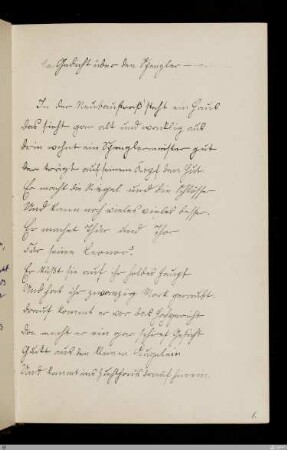 1a. Gedicht über den Spengler