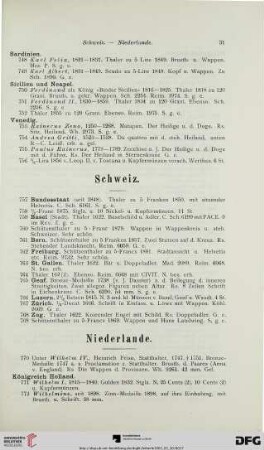 Schweiz (Nr. 757-769)