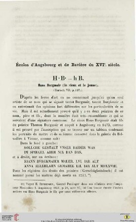 Écoles d’Augsbourg et de Bavière du XVIe. siècle