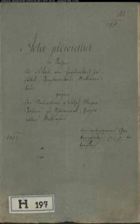 von Heiderstädt (Heyderstädt), Fiskal gegen Adolf Meierjohann in Schönemark