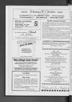 Betrifft: Vorstands-Neuwahl