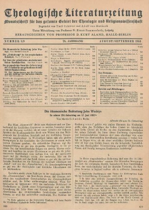 449-460 Die ökumenische Bedeutung John Wesleys