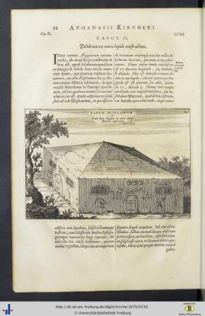 Textkupfer: Monolithischer Tempel.