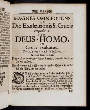 225-243, De S. Crucis Exaltatione