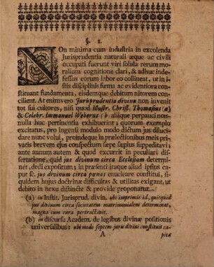 Diss. de iure divino circa poenas