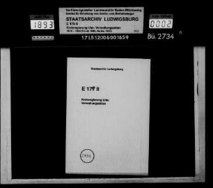 Auflösung und Ausscheidung des Vermögens der vormaligen Oberheiligenpflege Zwiefalten