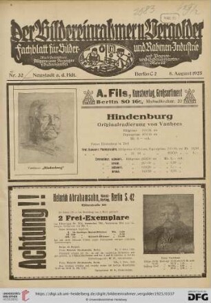 Nr. 32 (8. August 1925)