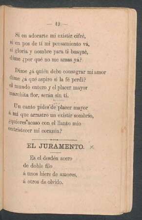 El juramento.