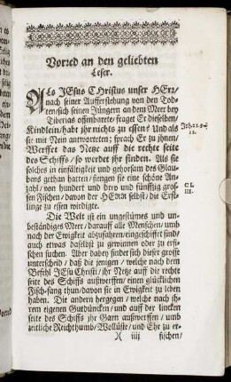 Vorred an den geliebten Leser.