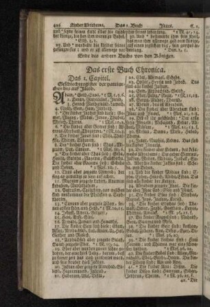 Das erste Buch Chronica.
