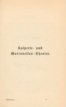 Kasperle- und Marionetten-Theater