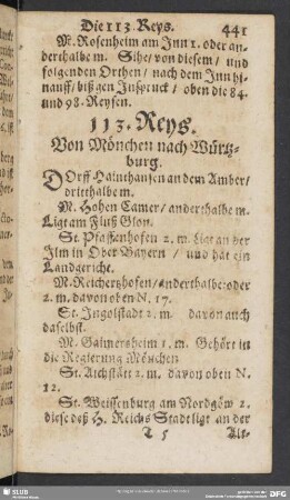 113. Reys. Von Mönchen nach Würtzburg