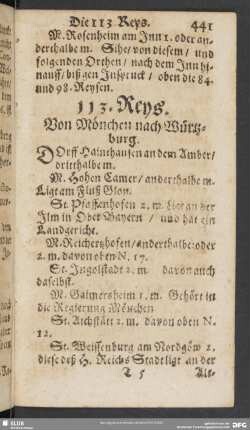 113. Reys. Von Mönchen nach Würtzburg