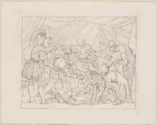 Zu Shakespeares "König Lear", Blatt 13, 5. Akt. 3. Szene: König Lears Tod