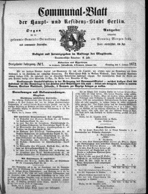 1872,1: No. 1, 7. Januar 1872