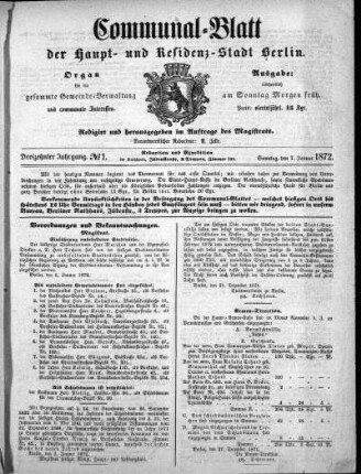 1872,1: No. 1, 7. Januar 1872
