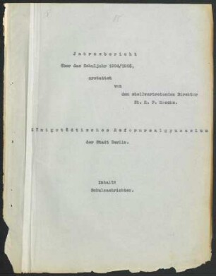 1924/25: Jahresbericht ... - 1924/25