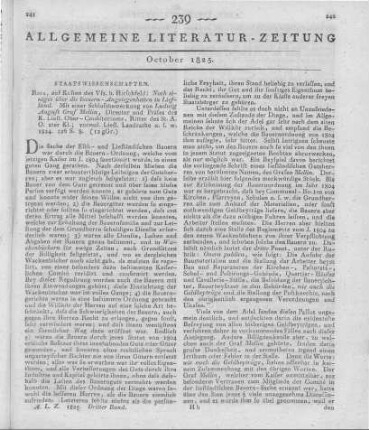 Mellin, L. A.: Noch Einiges über die Bauernangelegenheiten in Liefland. Riga: Hirschfeld 1824