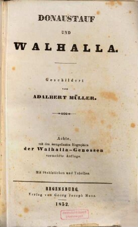 Donaustauf und Walhalla