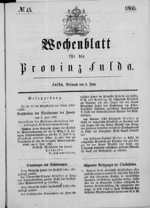 Nr. 45, Ausgabe vom 06. Juni 1866