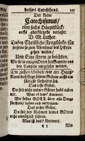 Der kleine Catechismus [...]