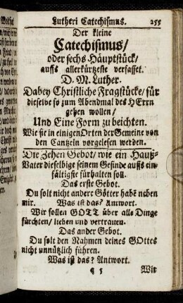 Der kleine Catechismus [...]