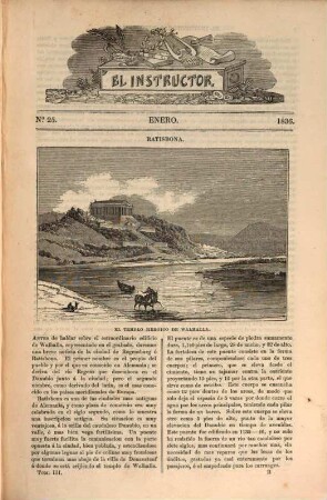 El Instructor : ó repertorio de historia, bellas letras y artes. 3. 1836