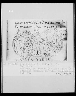 Ms 9136, Origines Homiliae in vetus testamentum, fol. 13v: Initiale