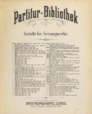 Ave verum corpus : (gem. Chor) ; [Motette für 4 Singstimmen, 2 Violinen, Viola, Baß und Orgel ; Köch.-Verz. No. 618 ; componirt 17. Juni 1791 in Baden]