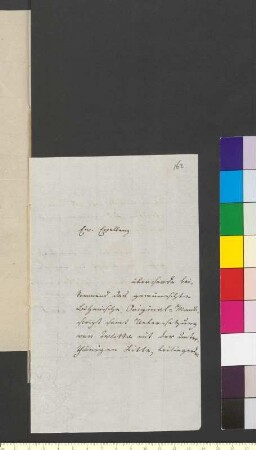 Brief von Weller, Christian Ernst Friedrich an Goethe, Johann Wolfgang von