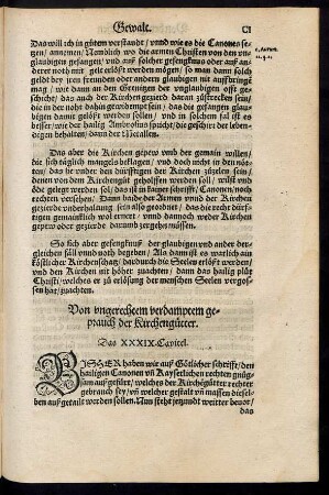 Das XXXIX. Capitel.