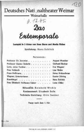 Das Extemporale